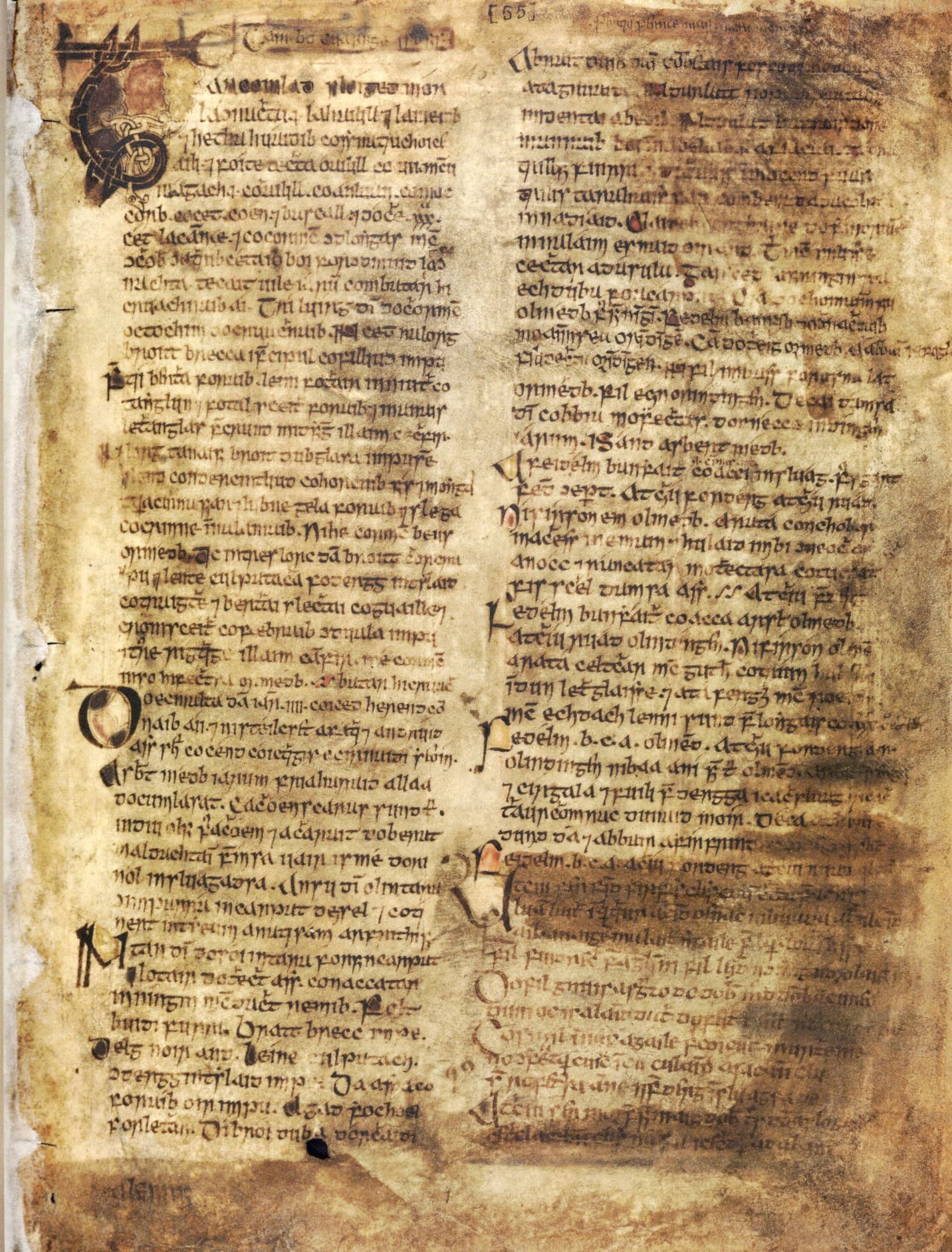 Old document before restoration