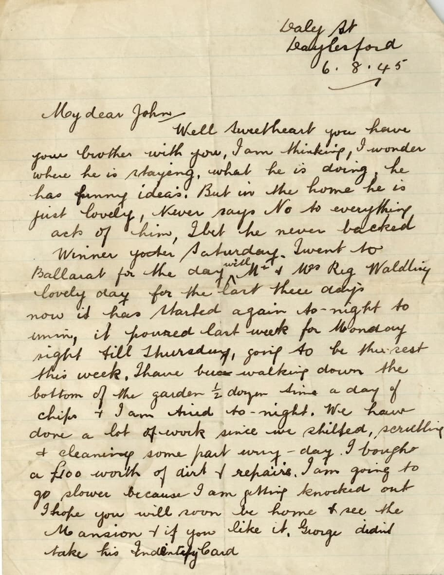 Document after rebuilding lost parts