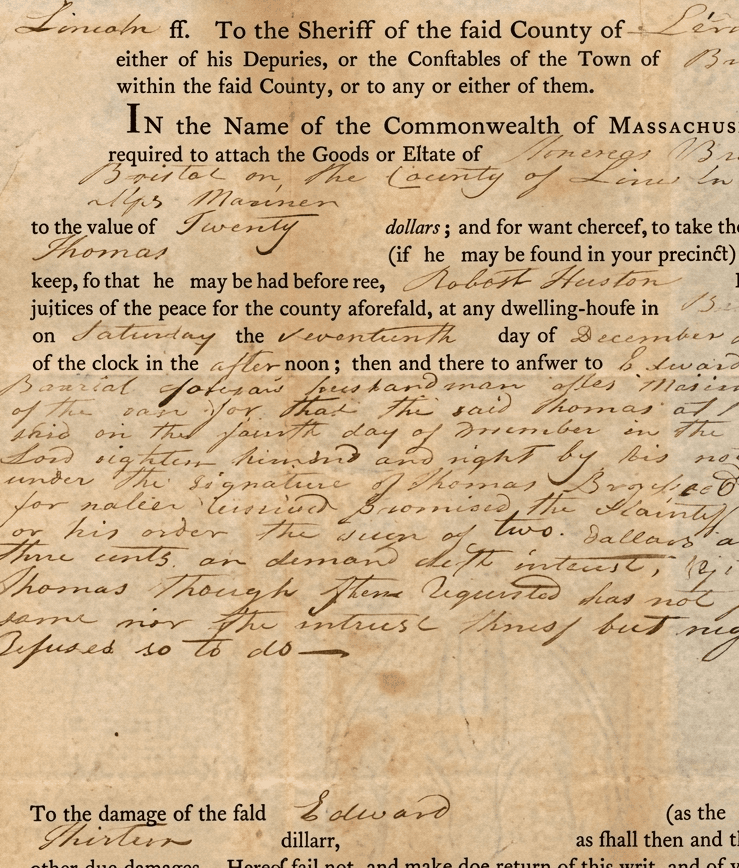 Document after texture recovery